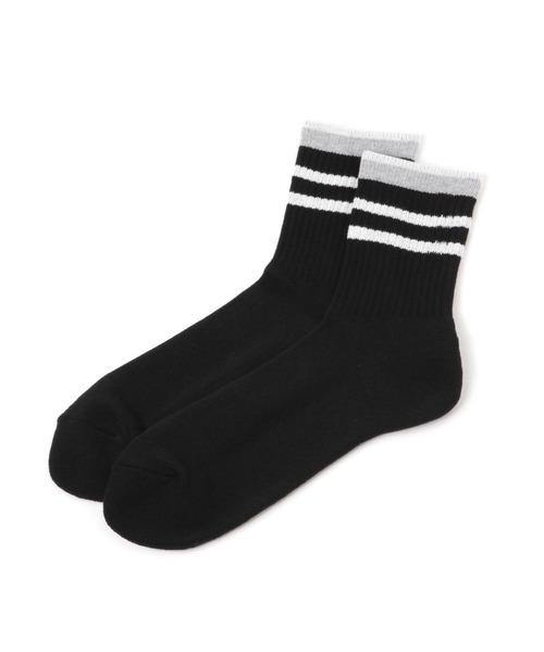 GLOBAL WORK（グローバルワーク）の「らくごこちフィットソックス/ミドル/283172（ソックス/靴下・メンズ・ホワイト/ブラック/グリーン/イエロー/ブルー系その他6/ブルー系その他7/グレー系その他6/ブルー系その他2/ホワイト系その他/ブラック系その他/ネイビー/ブルー/オレンジ/グレー/ホワイト系その他2/グリーン系その他6/ブラック系その他2/イエロー系その他6/ダークブルー/グレー系その他7/サックスブルー/レッド/ライトグレー/ダークブラウン/ホワイト系その他3・FREE）」の6枚目の写真