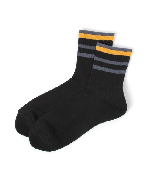 GLOBAL WORK（グローバルワーク）の「らくごこちフィットソックス/ミドル/283172（ソックス/靴下・メンズ・ホワイト/ブラック/グリーン/イエロー/ブルー系その他6/ブルー系その他7/グレー系その他6/ブルー系その他2/ホワイト系その他/ブラック系その他/ネイビー/ブルー/オレンジ/グレー/ホワイト系その他2/グリーン系その他6/ブラック系その他2/イエロー系その他6/ダークブルー/グレー系その他7/サックスブルー/レッド/ライトグレー/ダークブラウン/ホワイト系その他3・FREE）」の8枚目の写真