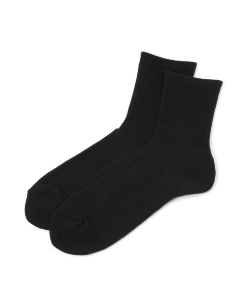 GLOBAL WORK（グローバルワーク）の「らくごこちフィットソックス/ミドル/283172（ソックス/靴下・メンズ・ホワイト/ブラック/グリーン/イエロー/ブルー系その他6/ブルー系その他7/グレー系その他6/ブルー系その他2/ホワイト系その他/ブラック系その他/ネイビー/ブルー/オレンジ/グレー/ホワイト系その他2/グリーン系その他6/ブラック系その他2/イエロー系その他6/ダークブルー/グレー系その他7/サックスブルー/レッド/ライトグレー/ダークブラウン/ホワイト系その他3・FREE）」の5枚目の写真