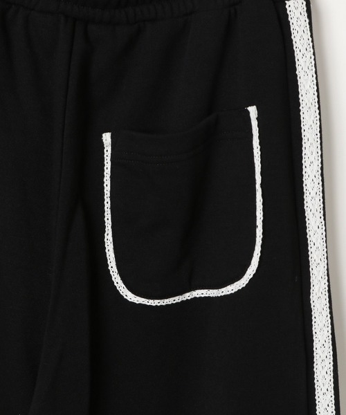 3.3 Field Trip (3.3フィールドトリップ)の「3.3 Field Trip/レースラインパンツ(スウェットパンツ・レディース・ブラック/グレー・FREE)」の8枚目の写真