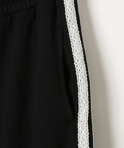 3.3 Field Trip (3.3フィールドトリップ)の「3.3 Field Trip/レースラインパンツ(スウェットパンツ・レディース・ブラック/グレー・FREE)」の9枚目の写真