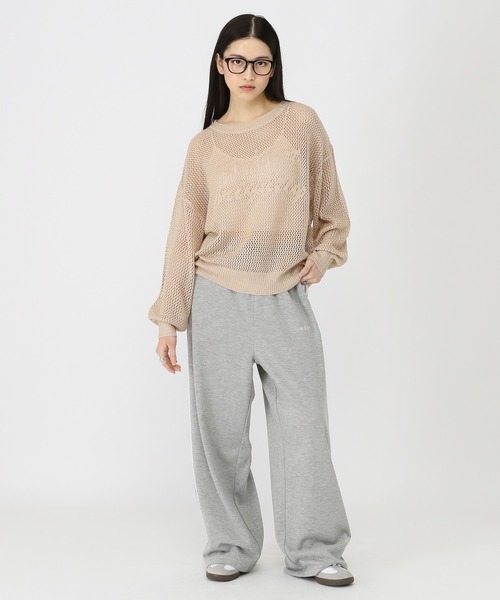 3.3 Field Trip (3.3フィールドトリップ)の「3.3 Field Trip/レースラインパンツ(スウェットパンツ・レディース・ブラック/グレー・FREE)」の18枚目の写真