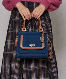 MERCURYDUO（マーキュリーデュオ）の「【MERCURYDUO/マーキュリーデュオ】デニムコンビ　フラップハンドバッグ（ハンドバッグ）」