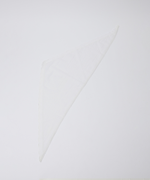 Charles Chaton(シャルルシャトン)の「cotton voile kerchief(その他小物・レディース・ホワイト・FREE)」の6枚目の写真