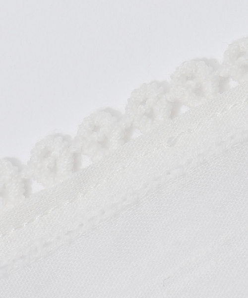 Charles Chaton(シャルルシャトン)の「cotton voile kerchief(その他小物・レディース・ホワイト・FREE)」の8枚目の写真