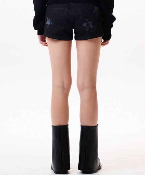 ★LUVISTRUE★IM DENIM STAR PATCH SHORTS(NAVY)★正規品/送料込 IM DENIM STAR PATCH SHORTS（デニムパンツ）｜LUVISTRUE（ラヴ