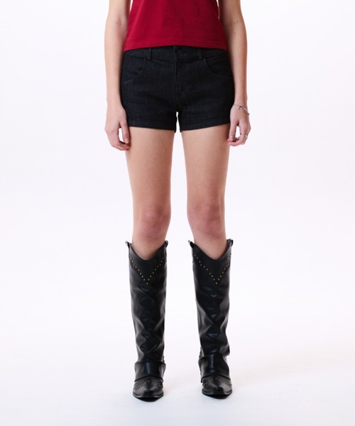 ★LUVISTRUE★IM DENIM STAR PATCH SHORTS(NAVY)★正規品/送料込 IM DENIM STAR PATCH SHORTS(NAVY) - LUVISTRUE