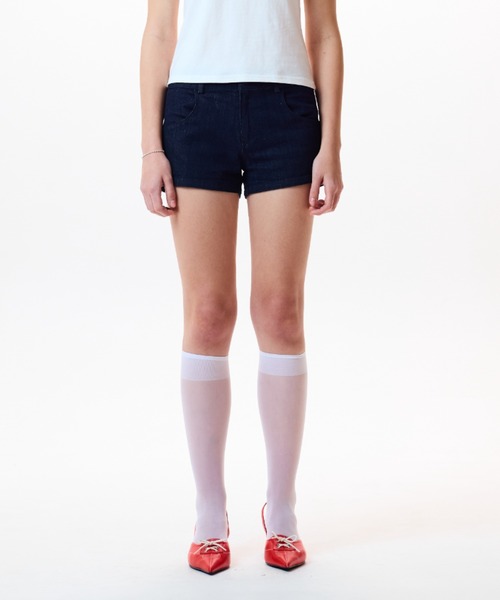 LUVISTRUE(ラヴイズトゥルー)の「IM DENIM STAR PATCH SHORTS(デニムパンツ・レディース・ネイビー/ブラック・FREE)」の10枚目の写真