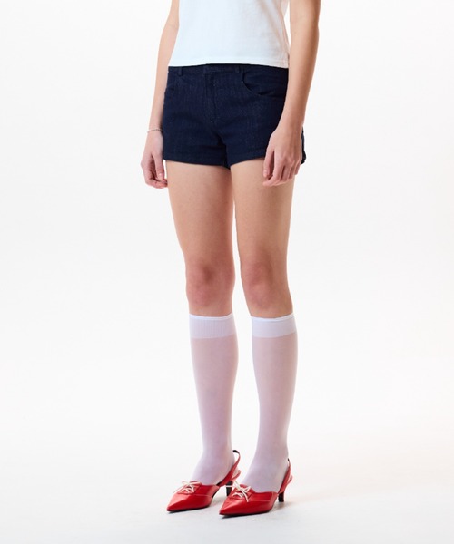 LUVISTRUE(ラヴイズトゥルー)の「IM DENIM STAR PATCH SHORTS(デニムパンツ・レディース・ネイビー/ブラック・FREE)」の11枚目の写真