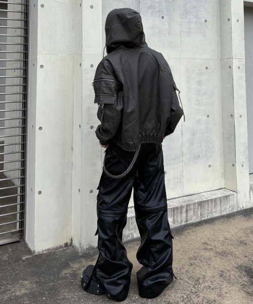 ＼半額SALE／ YOUR DIG OWN PANTS（カーゴパンツ CARGO COATING GRAVE】2WAY パンツ