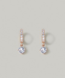 1粒揺れフープピアス