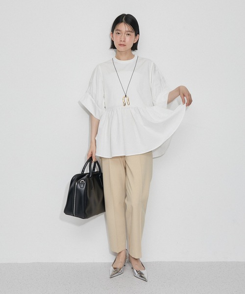 接触冷感】・【UVカット】バウンスカフスプルオーバー（Tシャツ