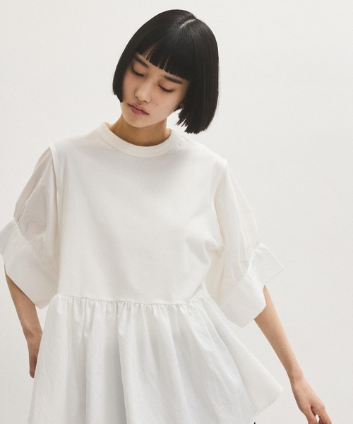 接触冷感】・【UVカット】バウンスカフスプルオーバー（Tシャツ