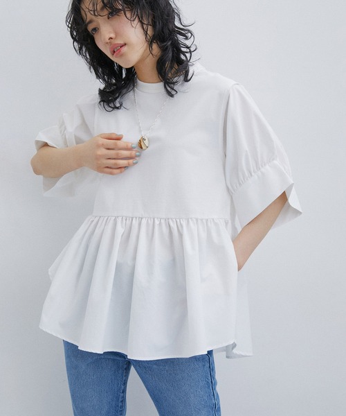 新色追加】・【サステナブル】バウンスカフスプルオーバー（T