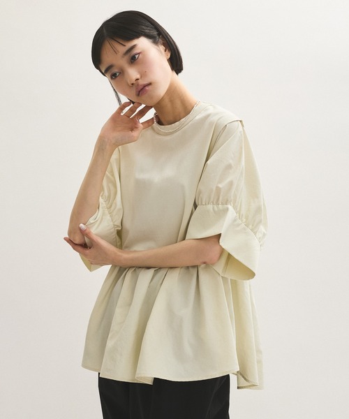 接触冷感】・【UVカット】バウンスカフスプルオーバー（Tシャツ
