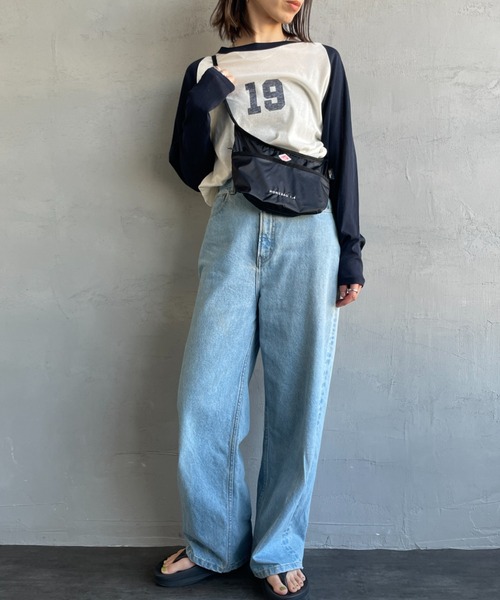 DANTON（ダントン）の「[DANTON/ダントン] MONCEAU1.4 ナイロンショルダーバッグ（ショルダーバッグ・レディース・オレンジ/ブラック/グリーン・ONE SIZE）」の8枚目の写真
