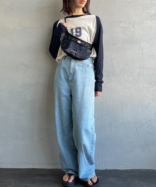 DANTON（ダントン）の「[DANTON/ダントン] MONCEAU1.4 ナイロンショルダーバッグ（ショルダーバッグ・レディース・オレンジ/ブラック/グリーン・ONE SIZE）」の7枚目の写真