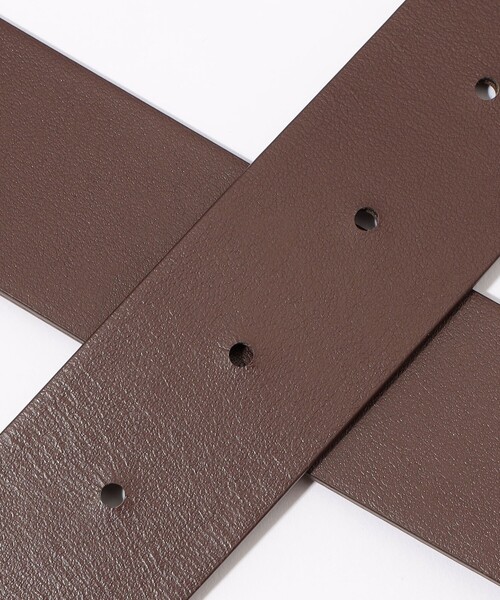 LEFIJE（レフィエ）の「LEFIJE ROUND BUCKLE レザーベルト（ベルト・レディース・ブラック/ダークブラウン・FREE）」の4枚目の写真