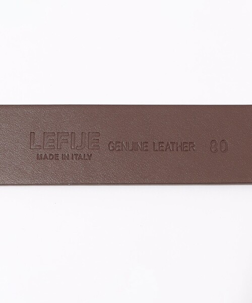 LEFIJE（レフィエ）の「LEFIJE ROUND BUCKLE レザーベルト（ベルト・レディース・ブラック/ダークブラウン・FREE）」の5枚目の写真