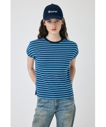ROLL SLEEVE MULTI STRIPE Tシャツ