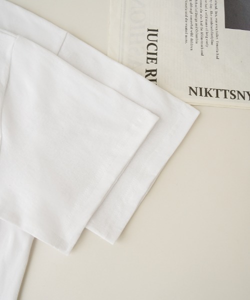 maison de LATIR(メゾンドラティール)の「抜け感たっぷりの夏服白Tシャツ。ロゴトップスとして映える、オーバーサイズシルエットが魅力のデザインTシャツ(Tシャツ/カットソー・レディース・ブラック/グレー/ホワイト・L/XL/M/2XL)」の15枚目の写真