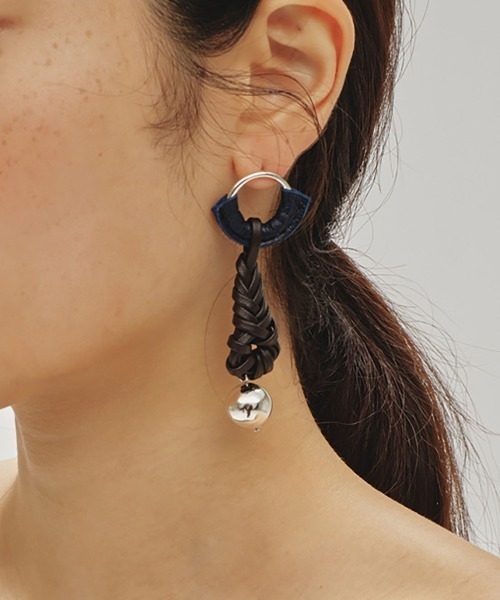 セール】Leather Braid Pierce（ピアス（両耳用））｜TODAYFUL