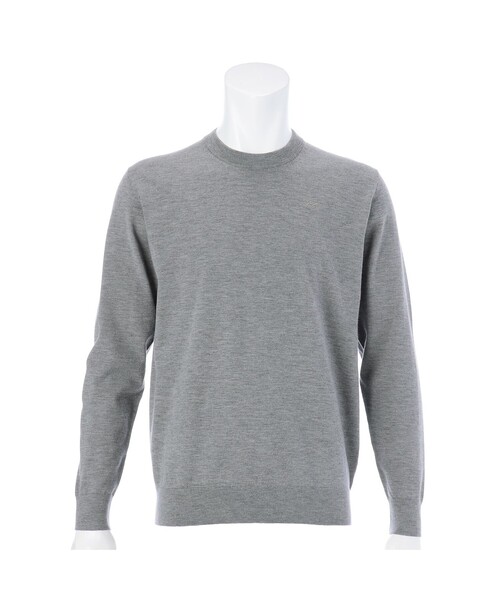 Felisi Golf(フェリージゴルフ)の「メンズ|Felisi Golf(フェリージ ゴルフ)MS MERINO EMB CREW NECK KNIT(ニット/セーター・メンズ・グレー/グリーン/ネイビー・L/XL/M/S)」の2枚目の写真