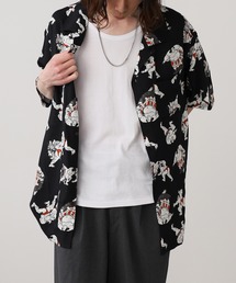 Jungle Storm | JUNGLE STORM/ジャングルストーム H/S,和柄レーヨンシャツ シャツ(シャツ/ブラウス)