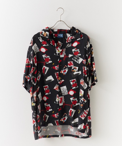 Jungle Storm（ジャングルストーム）の「JUNGLE STORM/ジャングルストーム H/S,和柄レーヨンシャツ シャツ（シャツ/ブラウス・メンズ・ブラック系1/ホワイト系2/ホワイト系1/ブラック系2・L/M）」の20枚目の写真