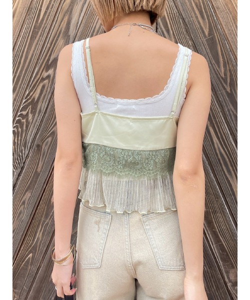 EVRIS（エヴリス）の「ダメージワイドヴィンテージライクデニムパンツ（デニムパンツ・レディース・ベージュ/ブラック・MEDIUM/SMALL）」の11枚目の写真