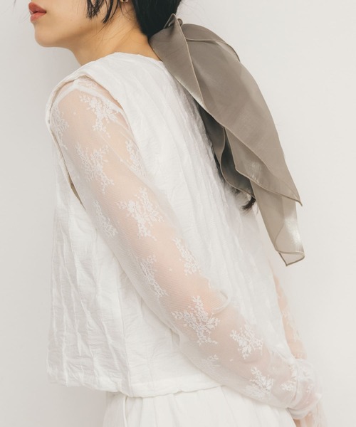 KBF（ケイビーエフ）の「フロントホックベスト（ベスト・レディース・オフホワイト/ブラック・ONE）」の6枚目の写真