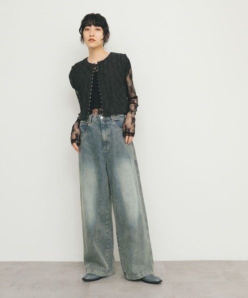 KBF（ケイビーエフ）の「フロントホックベスト（ベスト・レディース・オフホワイト/ブラック・ONE）」の9枚目の写真