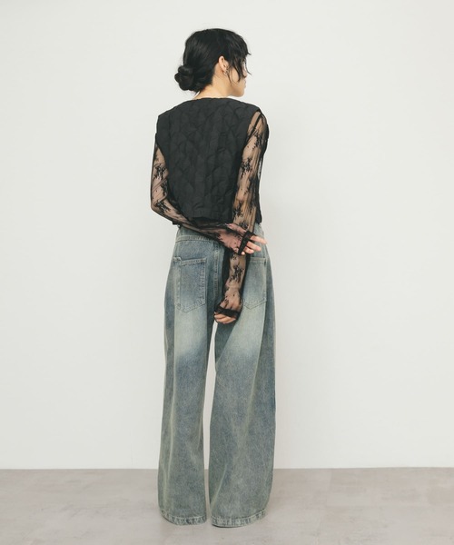 KBF（ケイビーエフ）の「フロントホックベスト（ベスト・レディース・オフホワイト/ブラック・ONE）」の10枚目の写真