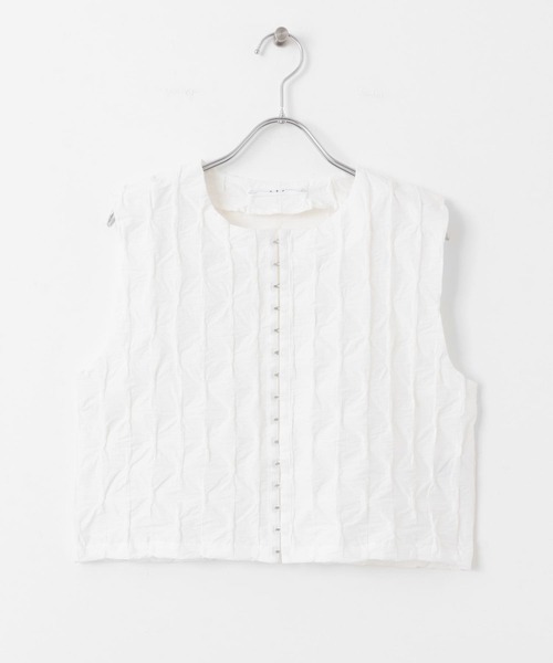 KBF（ケイビーエフ）の「フロントホックベスト（ベスト・レディース・オフホワイト/ブラック・ONE）」の11枚目の写真