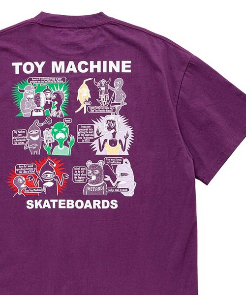 TOY　MACHINE（トイ　マシーン）の「TM HEAVY WEIGHT TRACT SS TEE（Tシャツ/カットソー・メンズ・パープル/ホワイト・M/L/XL）」の2枚目の写真