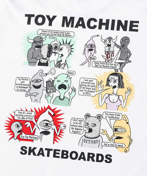 TOY　MACHINE（トイ　マシーン）の「TM HEAVY WEIGHT TRACT SS TEE（Tシャツ/カットソー・メンズ・パープル/ホワイト・M/L/XL）」の7枚目の写真