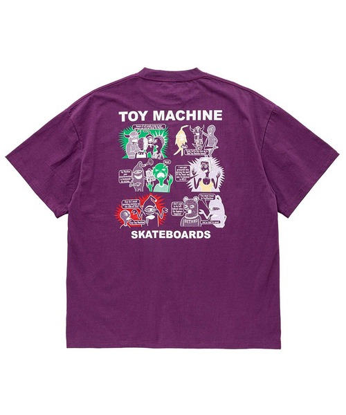TOY　MACHINE（トイ　マシーン）の「TM HEAVY WEIGHT TRACT SS TEE（Tシャツ/カットソー・メンズ・パープル/ホワイト・M/L/XL）」の9枚目の写真