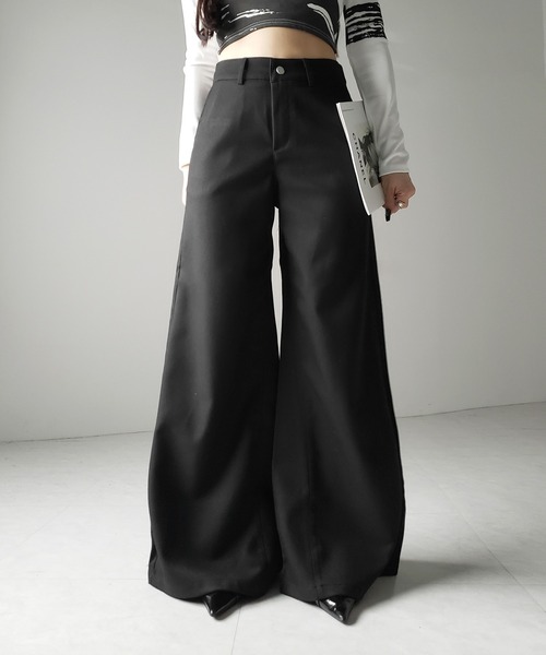 2000s　バギー　スラックス 2000s archive Black buggy slacks y2k
