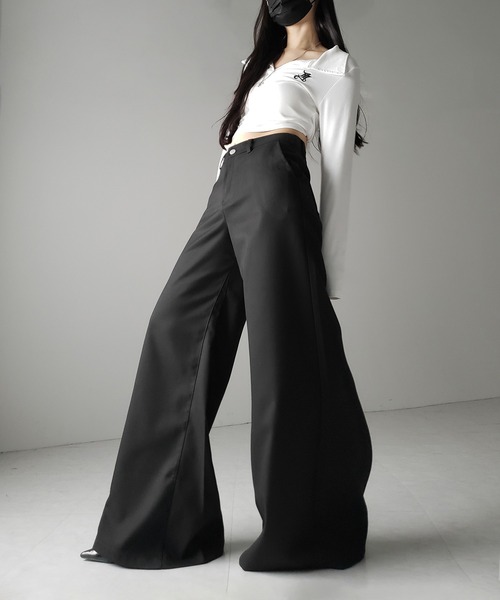 パンツ archive - buggy studed wide slacks pants パンツ archive - buggy studed wide slacks pants パンツ