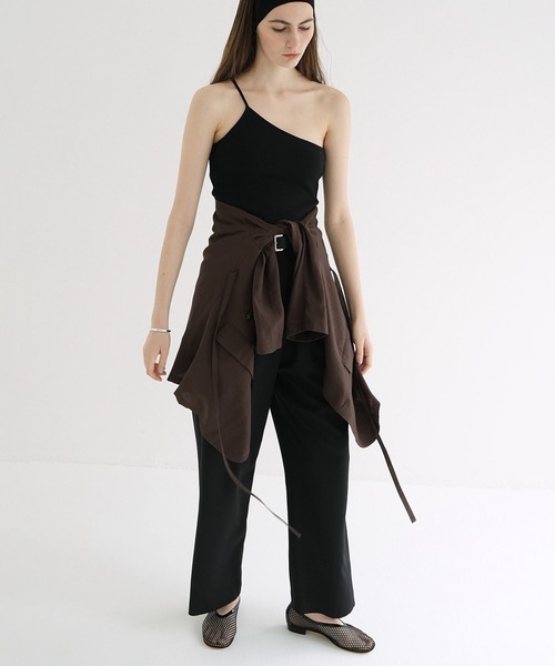 高品質 セール】ONE SHOULDER RIB TANK TOPS（タンクトップ）｜CLANE トップス