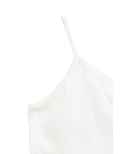 CLANE（クラネ）の「ONE SHOULDER RIB TANK  TOPS（タンクトップ・レディース・ホワイト/ブラック/ブラウン・1/2）」の9枚目の写真