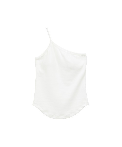 セール】ONE SHOULDER RIB TANK TOPS（タンクトップ）｜CLANE