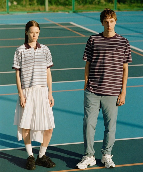 LACOSTE for ADAM ET ROPE'別注マルチボーダーポロ ADAM ET ROPE'｜【LACOSTE for ADAM ET ROPE'】別注Multi Border