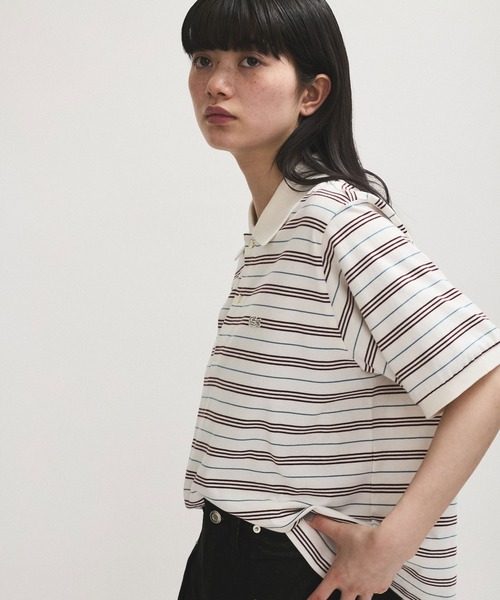 LACOSTE for ADAM ET ROPE' 別注 ポロシャツ ボーダー ADAM ET ROPE'｜【LACOSTE for ADAM ET ROPE'】別注Multi Border