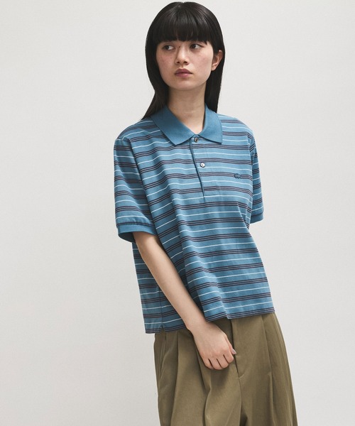 LACOSTE for ADAM ET ROPE'別注マルチボーダーポロ ADAM ET ROPE'｜【LACOSTE for ADAM ET ROPE'】別注Multi Border