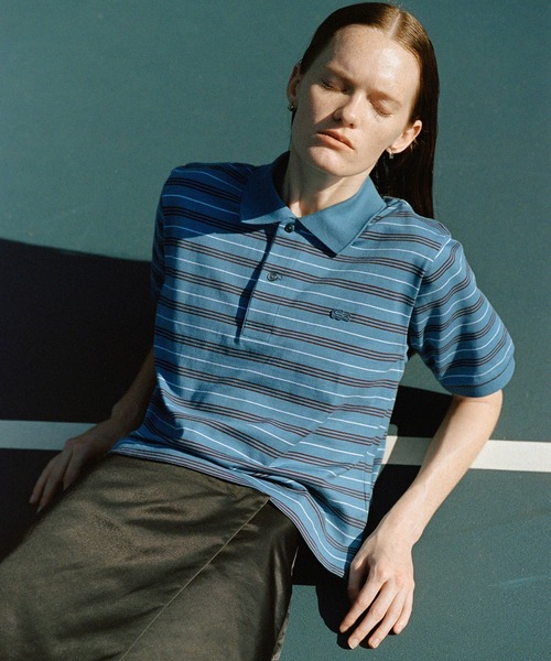 セール】【LACOSTE for ADAM ET ROPE'】別注Multi Border Polo