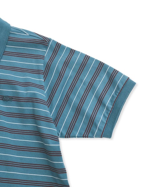 LACOSTE for ADAM ET ROPE' 別注 ポロシャツ ボーダー セール】【LACOSTE for ADAM ET ROPE'】別注Multi Border Polo