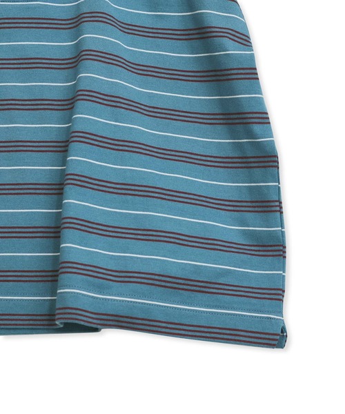 LACOSTE（ラコステ）の「【LACOSTE for ADAM ET ROPE'】別注Multi Border Polo（ポロシャツ・レディース・ボルドー/ホワイト系その他5/ブルー系その他4・36）」の17枚目の写真