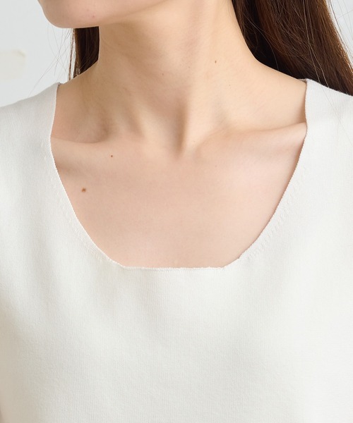 PUAL CE CIN（ピュアルセシン）の「【Du noir】ラウンドネックタンクトップ（タンクトップ・レディース・グレー/アイボリー/ブラック・FREE）」の20枚目の写真