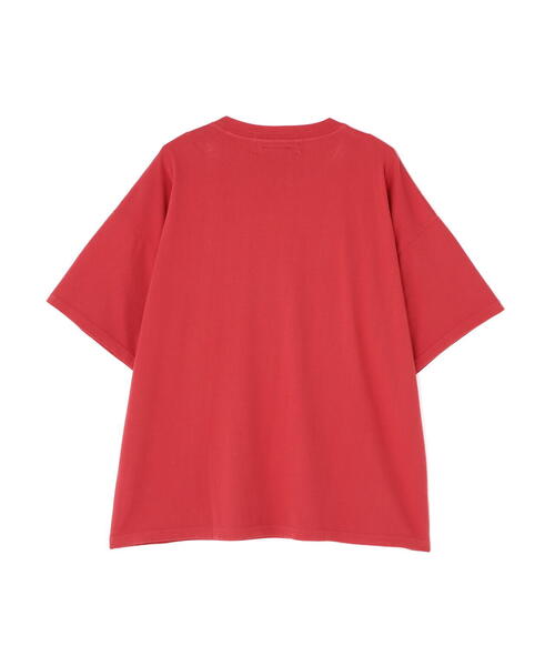REMI RELIEF（レミレリーフ）の「REMI RELIEF(レミレリーフ) 別注20/-天竺BIGサイズTシャツ(BE CAT NAP)（Tシャツ/カットソー・メンズ・レッド/アイボリー・M/L/XL）」の9枚目の写真